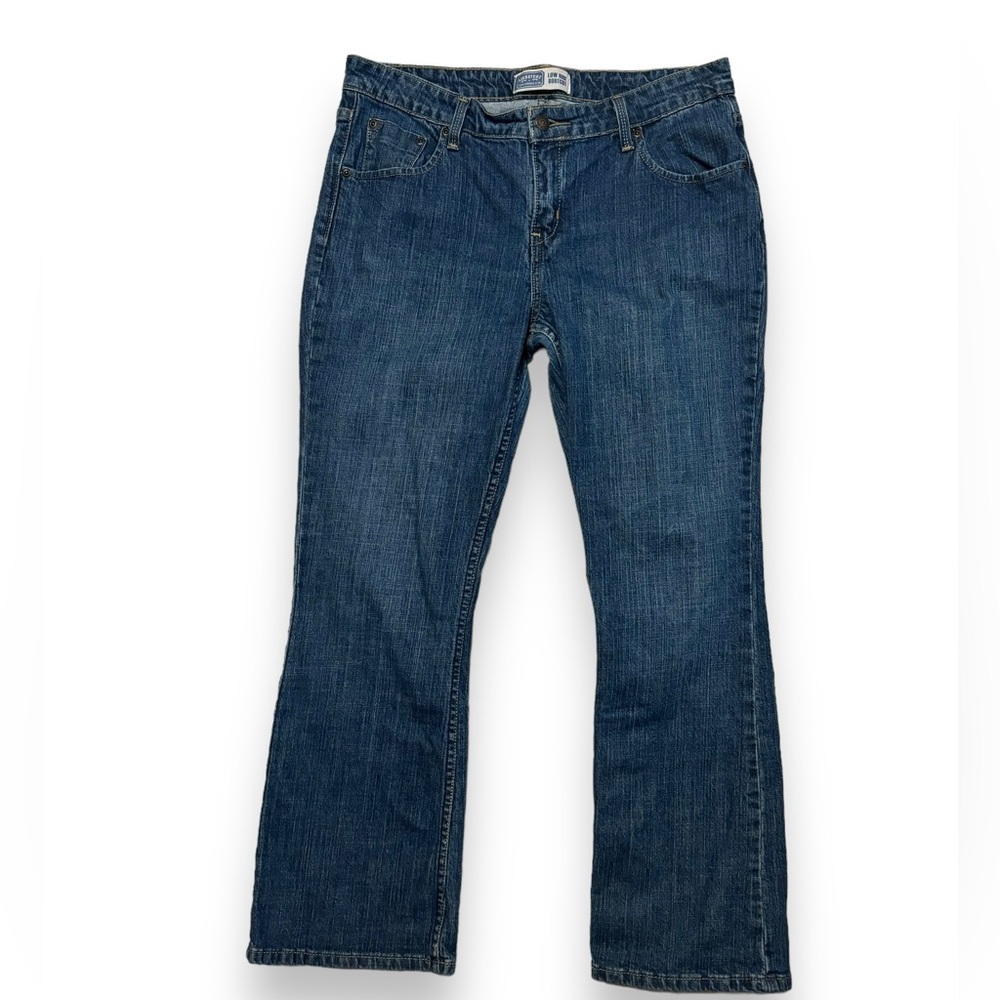 LEVI STRAUSS SIGNATURE Mid Rise Bootcut Jeans Medium Wash 12 Short VINTAGE